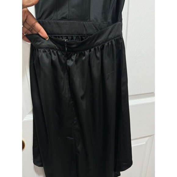 Vintage Havana Size Small Black Backless Spaghetti Strap  High Low Formal Exotic - Picture 6 of 10